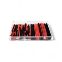 ASSORTIMENT DE GAINES THERMORÉTRACTABLES NOIR - ROUGE 2:1 150 PIÈCES (1PC)