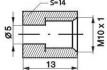 brake bleed nipple m10x1x13mm sw14 5mm 96026 10pcs