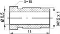 brake bleed nipple m12x1x18mm sw12 65mm 96023 10pcs