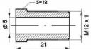 brake bleed nipple m12x1x21mm sw12 5mm 10pcs