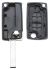 car key psa empty housing including 2 buttons 1 pc