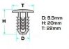 clip fiat alfa romeo lancia iveco oe 735398155 20pcs