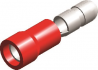 cosses preisolees en pvc standard insulated male bullet disconnectors rouge 40mm