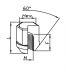 crou de roue zinc ferm conical 60 m12x125x33 hex19 1pc