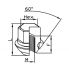 crou de roue zinc ferm conique 60 m14x15x29 hex21 1pc