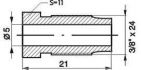 mamelon de conduite de frein 3824unfx21mm sw11 5mm 96027 10pc