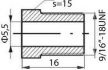 mamelon de conduite de frein 91618unfx16mm sw15 55mm 1pc