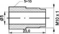 mamelon de conduite de frein m10x1x23mm sw10 5mm 10pc