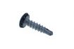 no plate screw antitheft black 6x23 50pcs