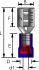 pvc halfinsulated female disconnectors blue 80x08 5pcs