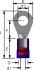 pvc insulated ring terminals blue m12 127 50pcs