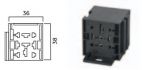 relais voet 9polig 3 x 95mm inclusief terminals 1st