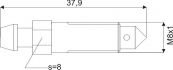 remontluchtingsnippel 0091 m8x1x379mm sw8 1st