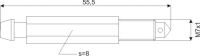 remontluchtingsnippel 0094 m7x1x555mm sw8 1st