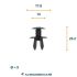 screw nail black oe 70186729901c 701867299 20pcs