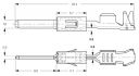 vag connector terminal 15 male 0205mm 10pcs