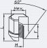 wielmoer chroom gesloten m12x15034 conisch 60 hex19 1st